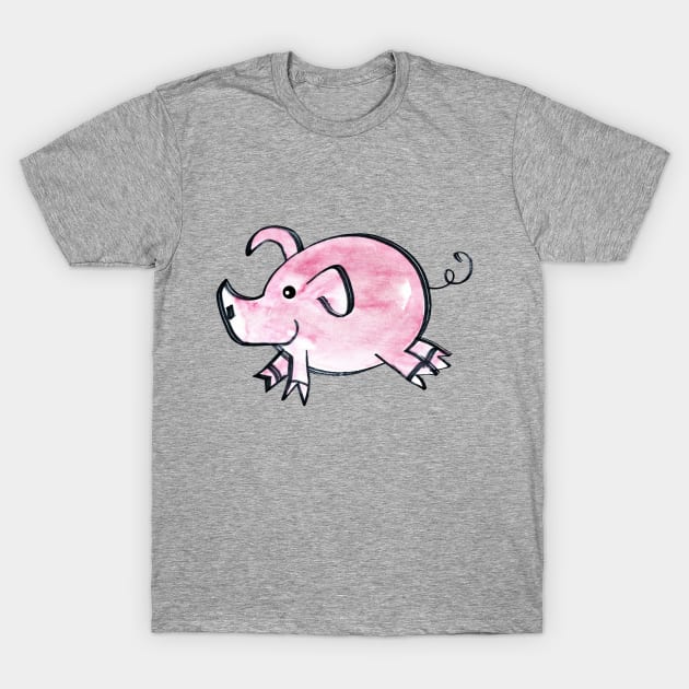 Piggy T-Shirt by Elsiebat